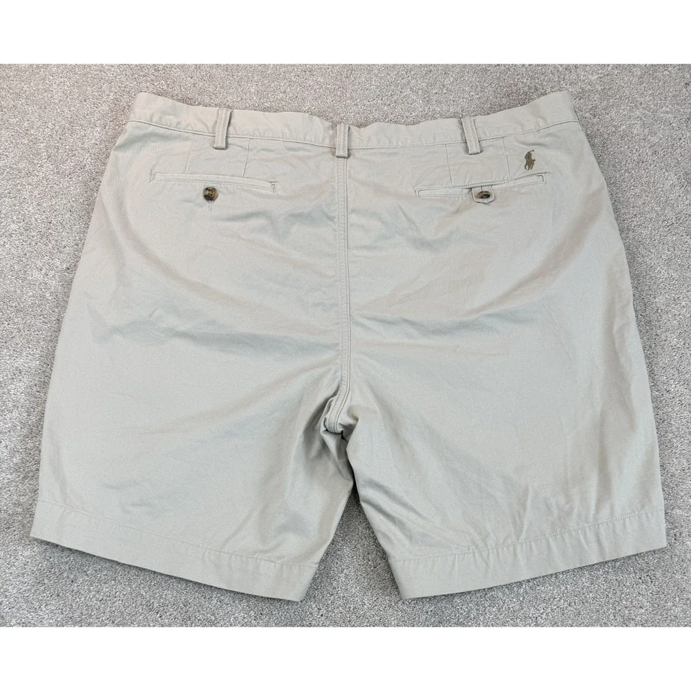 Polo Ralph Lauren Shorts Men's 40 Beige Tan Chino Classic Fit Stretch 9